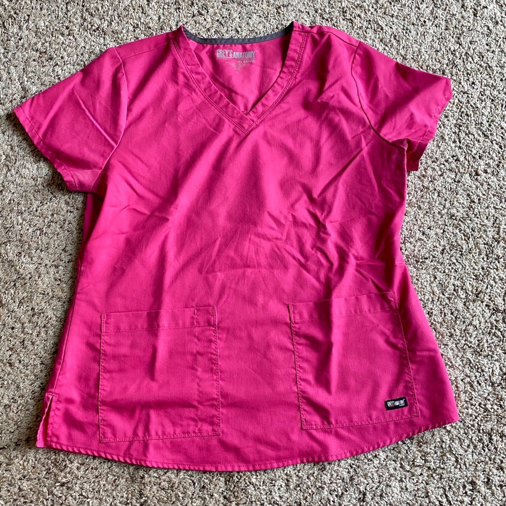 Fuchsia Grey’s Anatomy Scrub Top